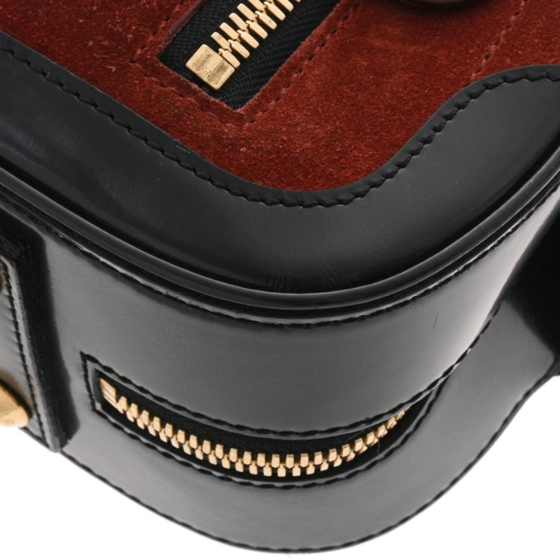 LOUIS VUITTON Cruise Line Stamp Bag PM Brown M95238 Women's Leather Suede Handbag - Logoexplore - Image 7