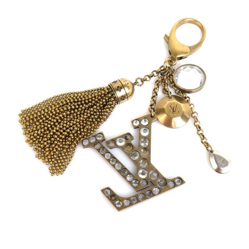 LOUIS VUITTON Charm Bijoux Sac Calypse Keychain Metal/Rhinestone Gold/Silver Women's M65724 - Logoexplore - Image 2