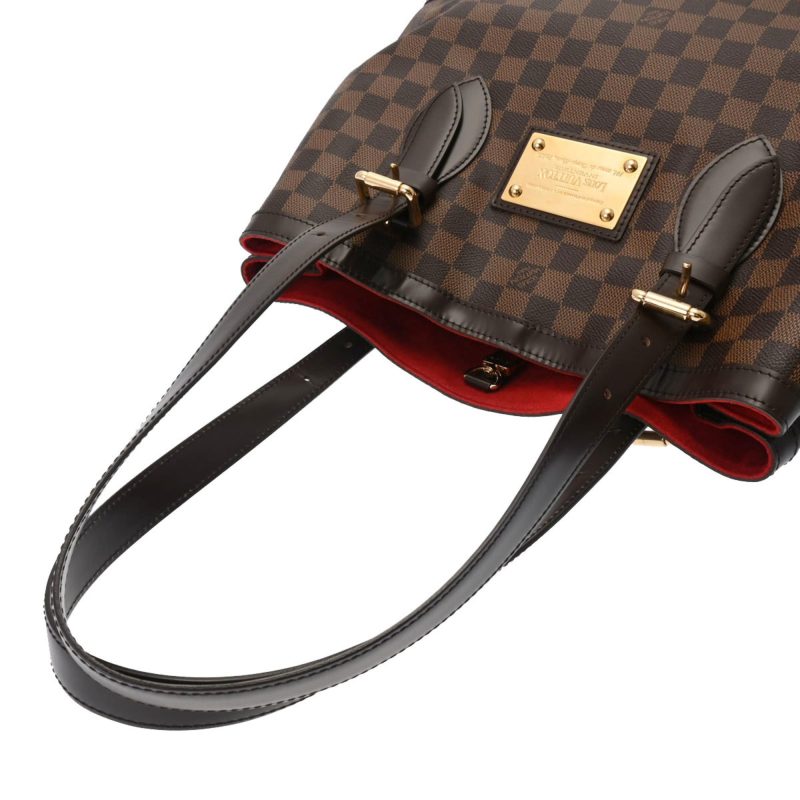 LOUIS VUITTON Damier Hampstead MM Brown N51204 Women's Canvas Handbag - Logoexplore - Image 3