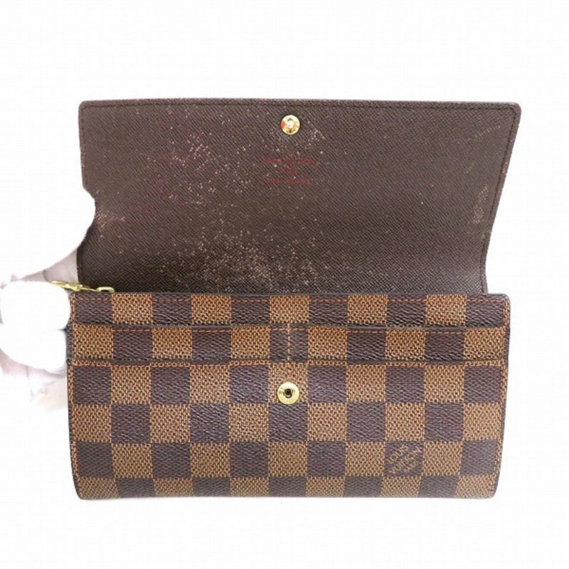 LOUIS VUITTON Damier Portefeuille Sarah N61734 Long Wallet Unisex - Logoexplore - Image 2