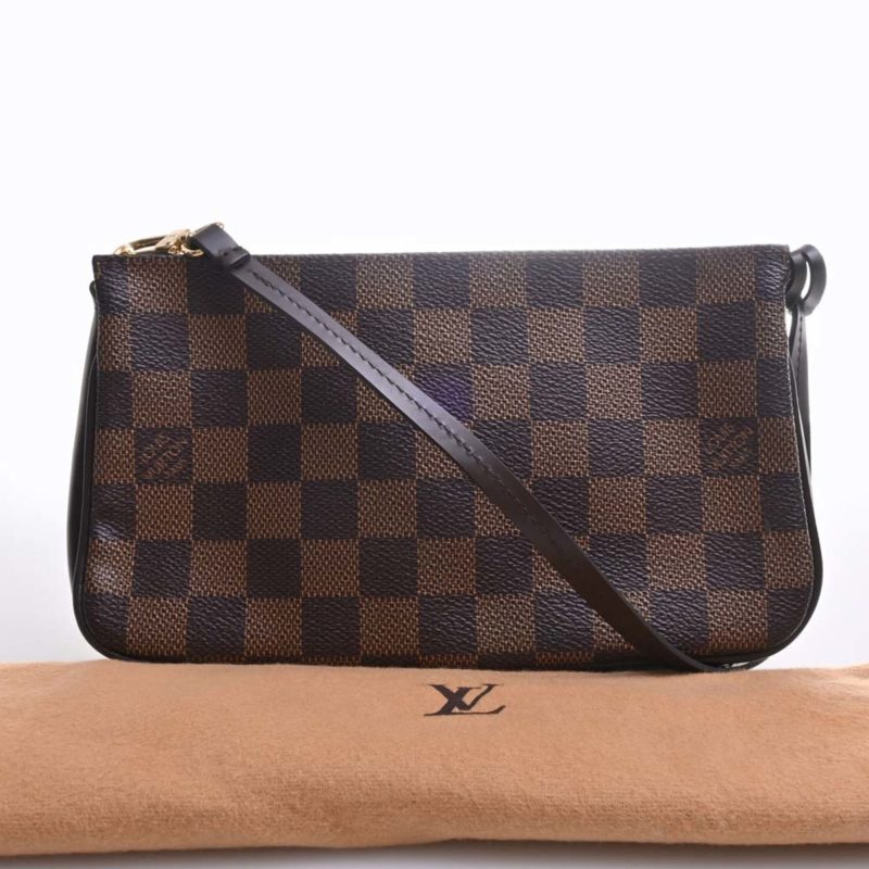 LOUIS VUITTON Damier Navona Pouch N51983 Brown Women's - Logoexplore - Image 3