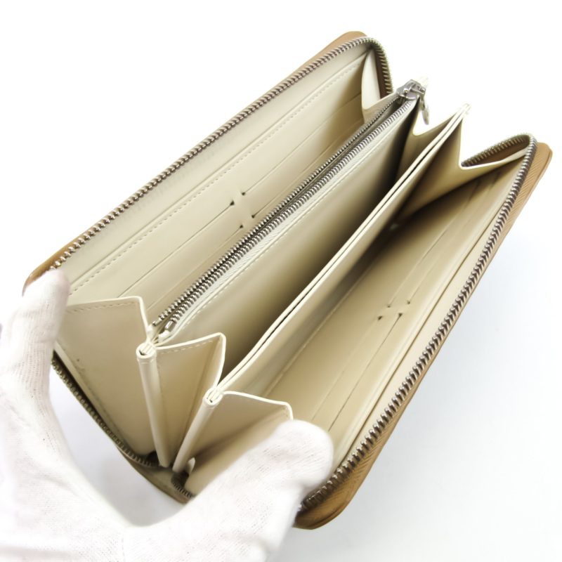 Louis Vuitton Damier Facet Zippy Wallet M94442 Unisex Leather Long Wallet (bi-fold) Beige - Logoexplore - Image 3