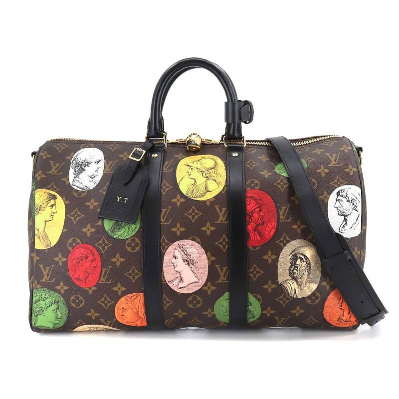 LOUIS VUITTON Fornasetti Monogram Cameo Keepall Bandouliere 45 Boston Shoulder Bag M59261 RFID - Logoexplore