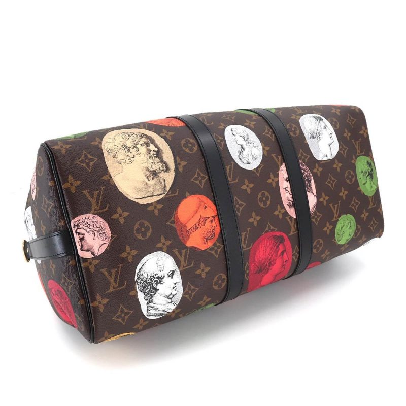 LOUIS VUITTON Fornasetti Monogram Cameo Keepall Bandouliere 45 Boston Shoulder Bag M59261 RFID - Logoexplore - Image 4