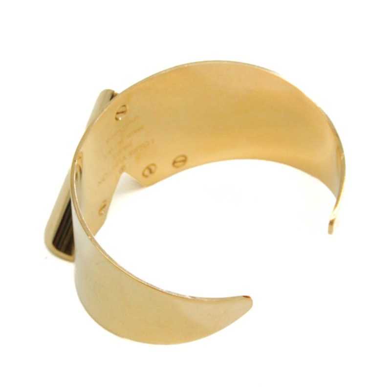 Louis Vuitton Essential V Metal Bangle Gold - Logoexplore - Image 2