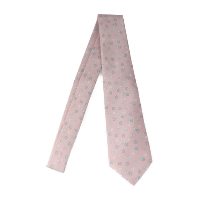 LOUIS VUITTON Cravat Ibiscus tie M71755 silk pink flower total pattern - Logoexplore - Image 2