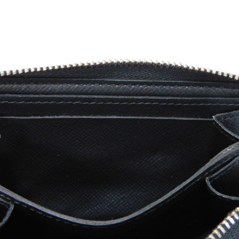 LOUIS VUITTON Coin Case Zippy Purse Logo Black New Round Zipper Damier Graphite N63076 Men's Wallet - Logoexplore - Image 7