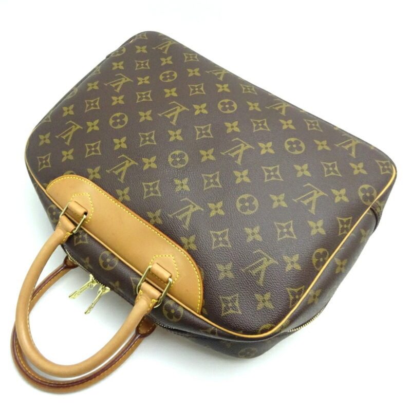 LOUIS VUITTON Deauville [Bowling Vanity] Women's Handbag M47270 Monogram Ebene [Brown] - Logoexplore - Image 4