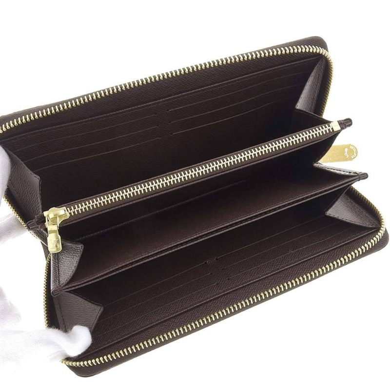 LOUIS VUITTON Damier Zippy Round Long Wallet Ebene N41661 - Logoexplore - Image 3