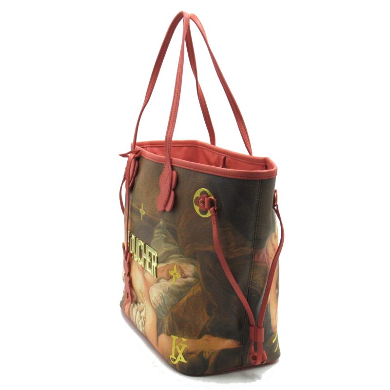 LOUIS VUITTON BOUCHER Neverfull MM Pink Beige Poppy petal Masters collection PVC coated canvas M43357 - Logoexplore - Image 4