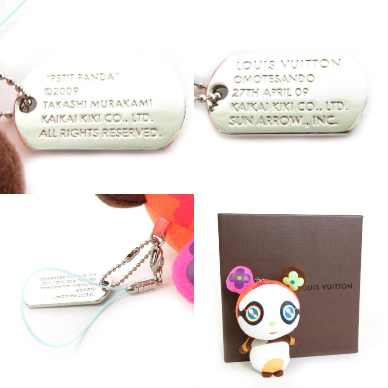 LOUIS VUITTON Charm Keychain Petit Panda Polyester Multicolor Silver Unisex e55783a - Logoexplore - Image 5