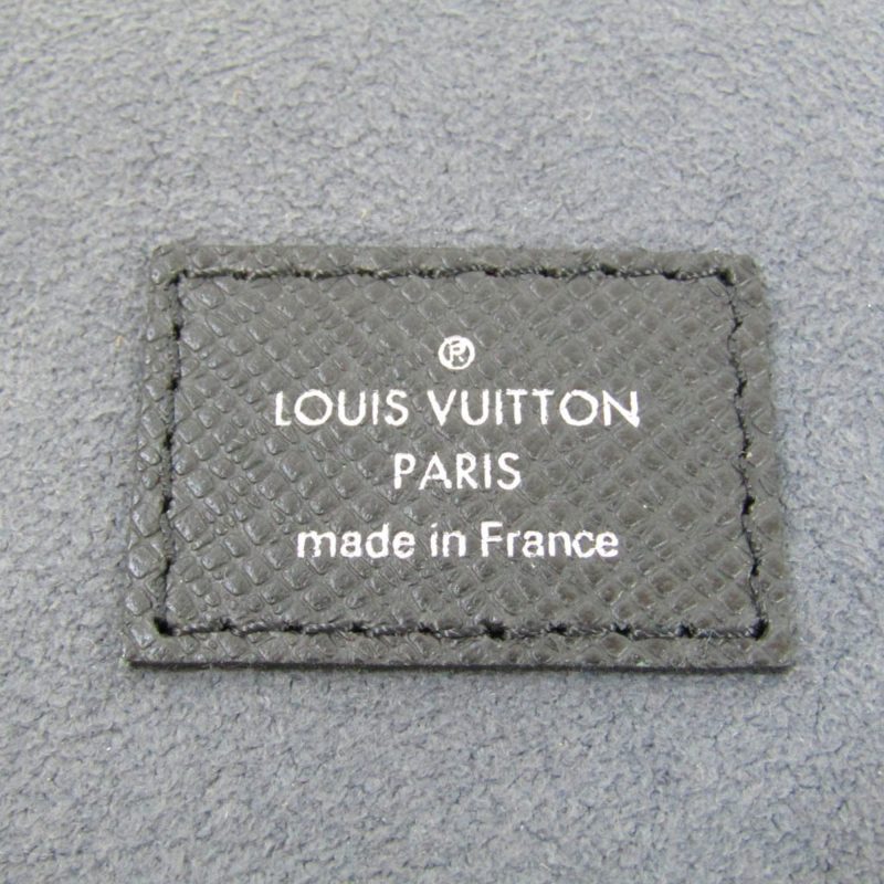 LOUIS VUITTON Etui 5 Cravat Tie Case M30302 Men's Cravat Taiga Leather Black - Logoexplore - Image 8