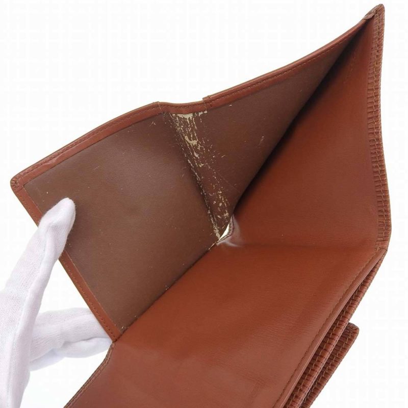Louis Vuitton Epi Portomone Bie Cult Credit Double Hook Fold Wallet Brown M63483 - Logoexplore - Image 4