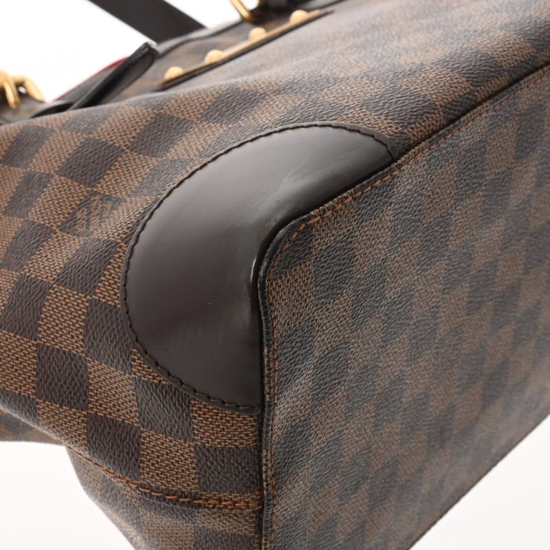 LOUIS VUITTON Damier Hampstead MM Brown N51204 Women's Canvas Handbag - Logoexplore - Image 6