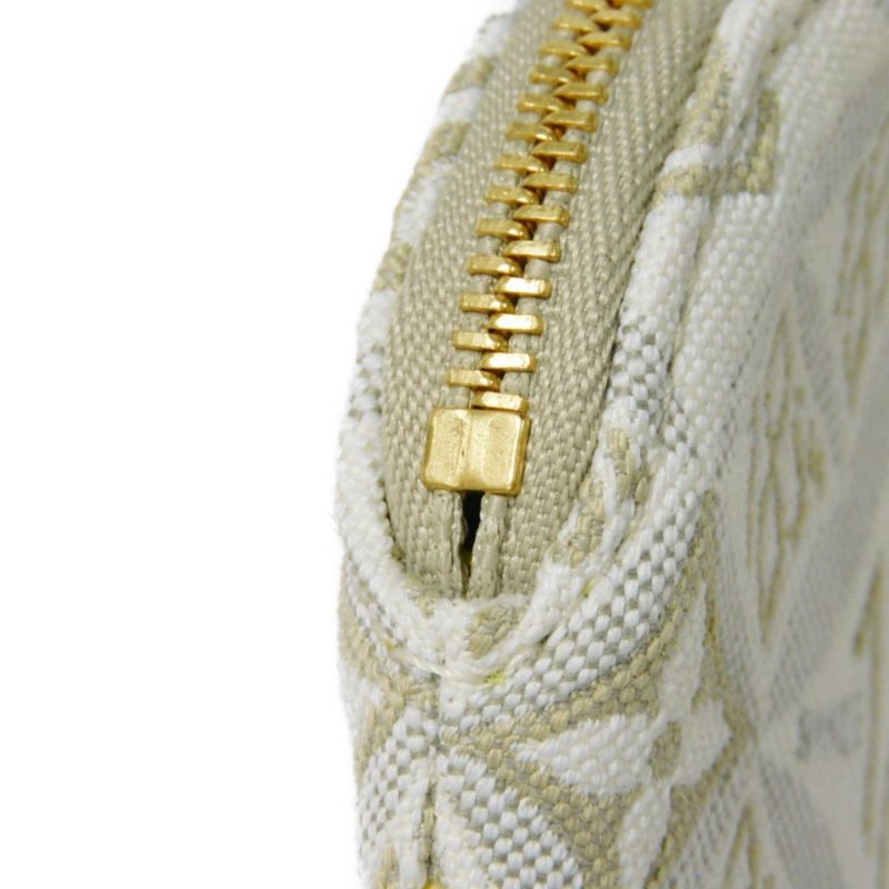 LOUIS VUITTON Coin Case Portomone Long Round Ecru Jaune Yellow Monogram Jacquard SINCE 1854 M81173 Men's Women's Wallet - Logoexplore - Image 8