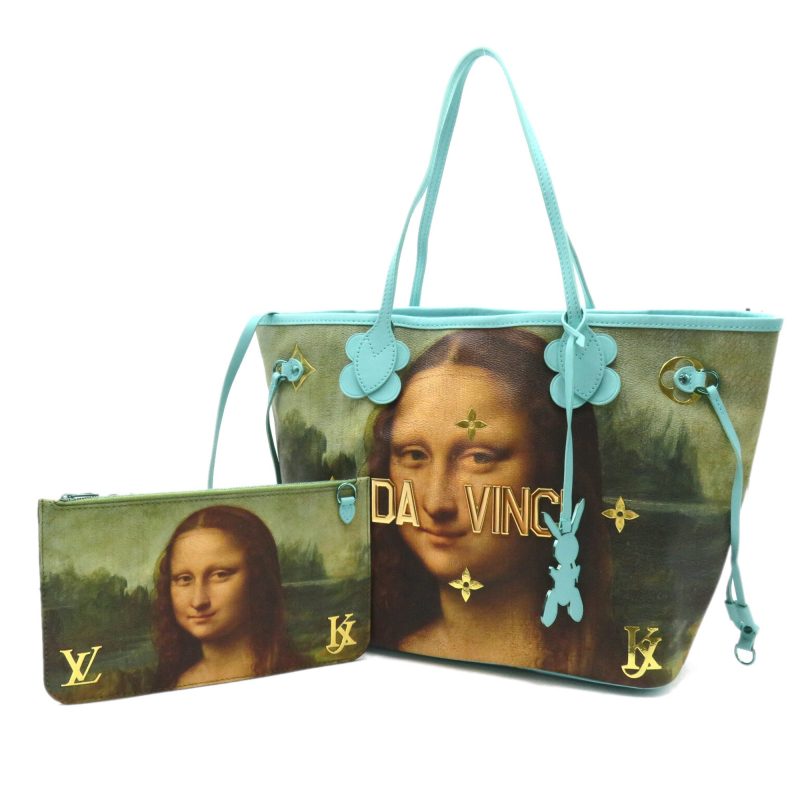 LOUIS VUITTON Da Vinci Neverfull MM Green Masters collection PVC coated canvas M43325 - Logoexplore - Image 4