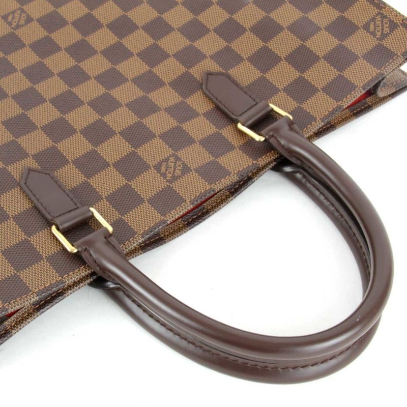 LOUIS VUITTON Damier Sac Pla N51140 Handbag PVC Coated Canvas Ebene Women's - Logoexplore - Image 7