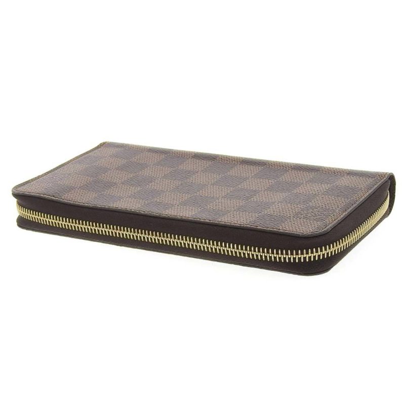 LOUIS VUITTON Damier Zippy Round Long Wallet Ebene N41661 - Logoexplore - Image 7