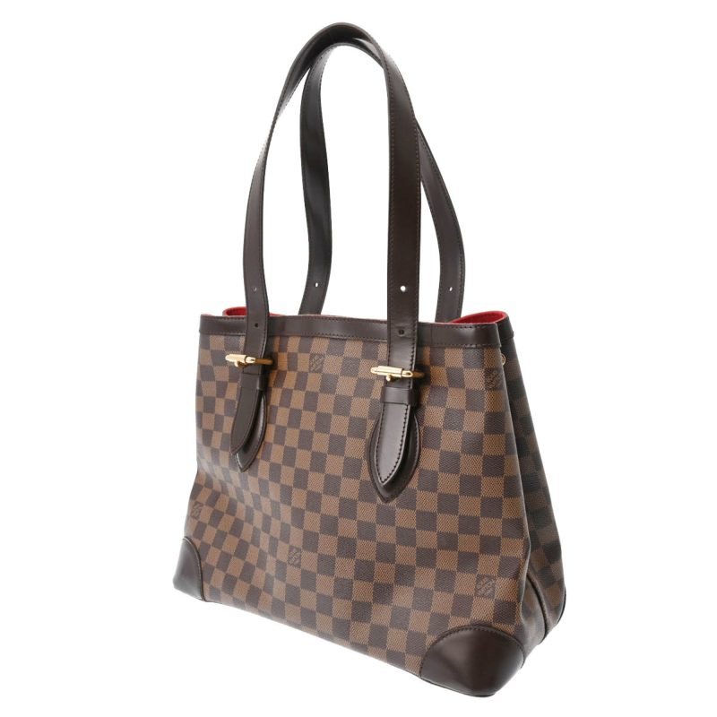 LOUIS VUITTON Damier Hampstead MM Brown N51204 Women's Canvas Handbag - Logoexplore - Image 2