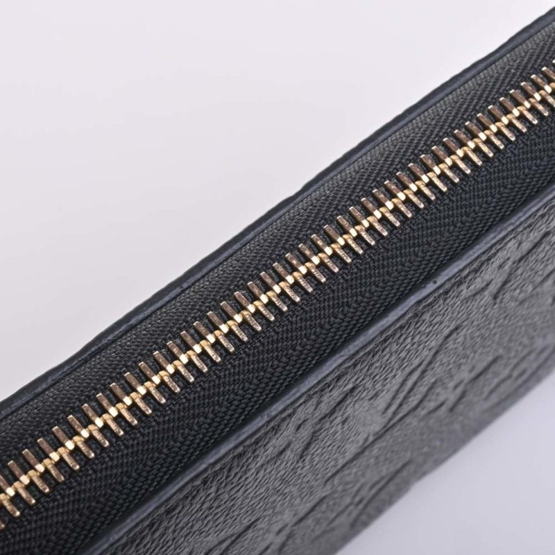 LOUIS VUITTON Empreinte Zippy Round Long Wallet M61864 Black Ladies - Logoexplore - Image 9