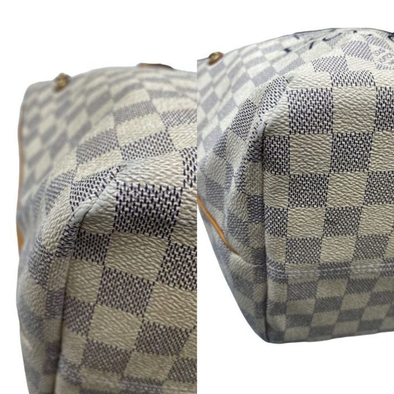 LOUIS VUITTON Damier Azur Plan Soleil Cover PM Tote Bag N41179 Ivory - Logoexplore - Image 8