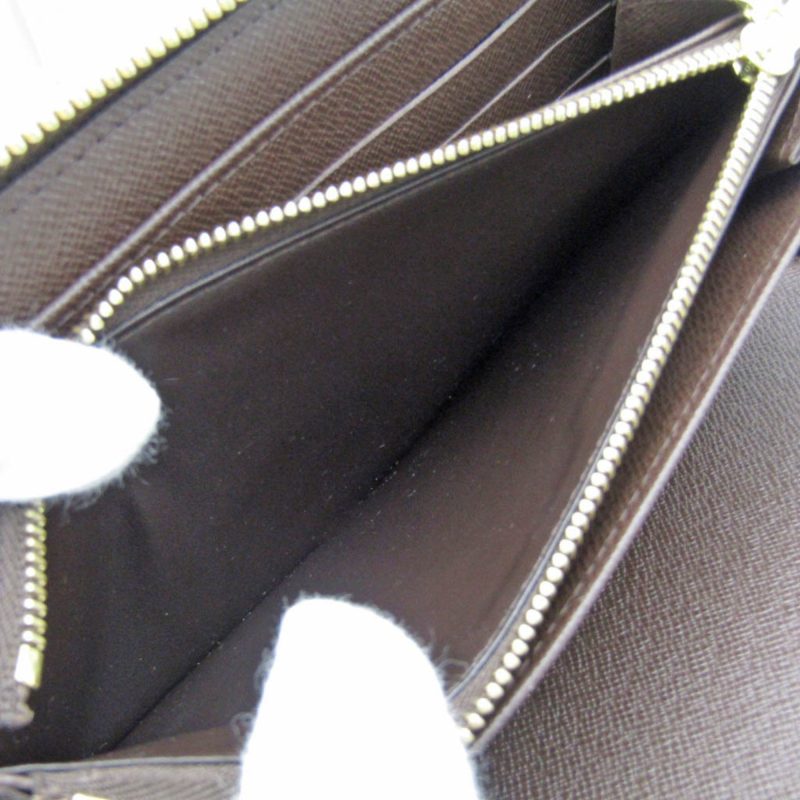 LOUIS VUITTON Damier Zippy Organizer N60003 Men,Women Damier Canvas Long Wallet [bi-fold] Ebene - Logoexplore - Image 4