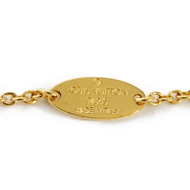 LOUIS VUITTON Bracelet LV Iconic Circle Strass Gold Monogram Flower Clear M00587 Women's Accessories Jewelry - Logoexplore - Image 9