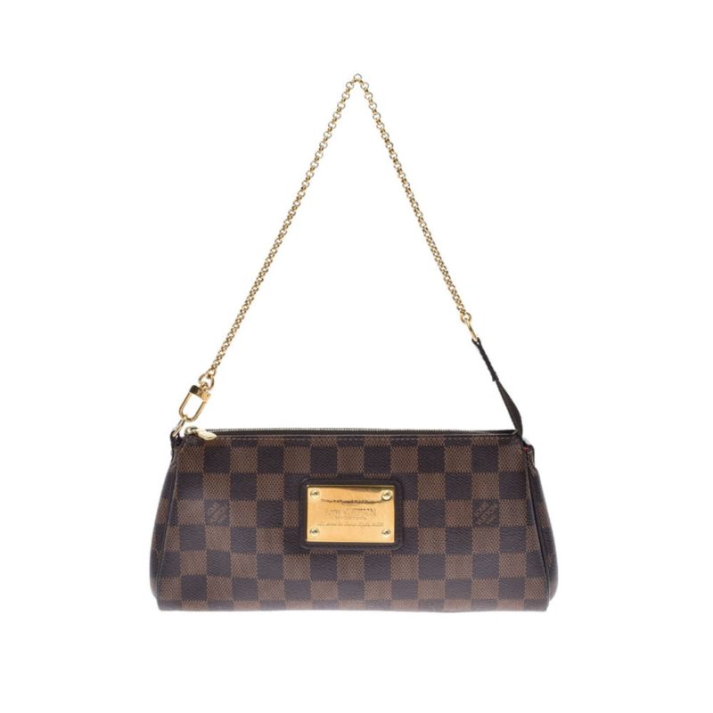 Louis Vuitton Damier Eva Brown N55213 Ladies Canvas Shoulder Bag - Logoexplore