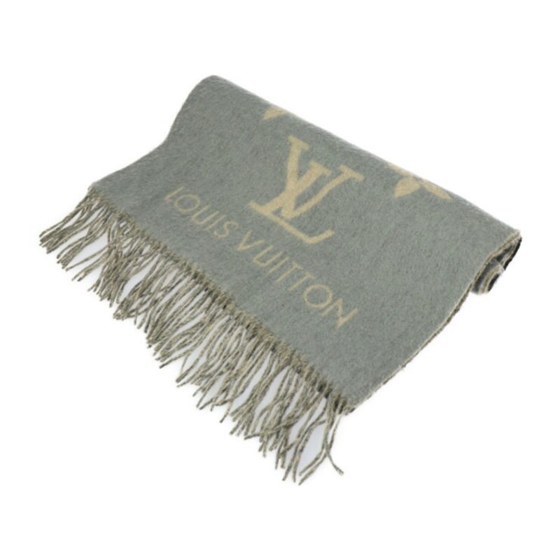 LOUIS VUITTON Escharplay Reykjavik Gradient Muffler M70869 Cashmere 100% Gray - Logoexplore