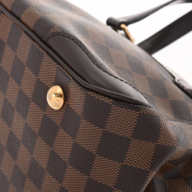 LOUIS VUITTON Damier Verona PM Brown N41117 Women's Canvas Handbag - Logoexplore - Image 9