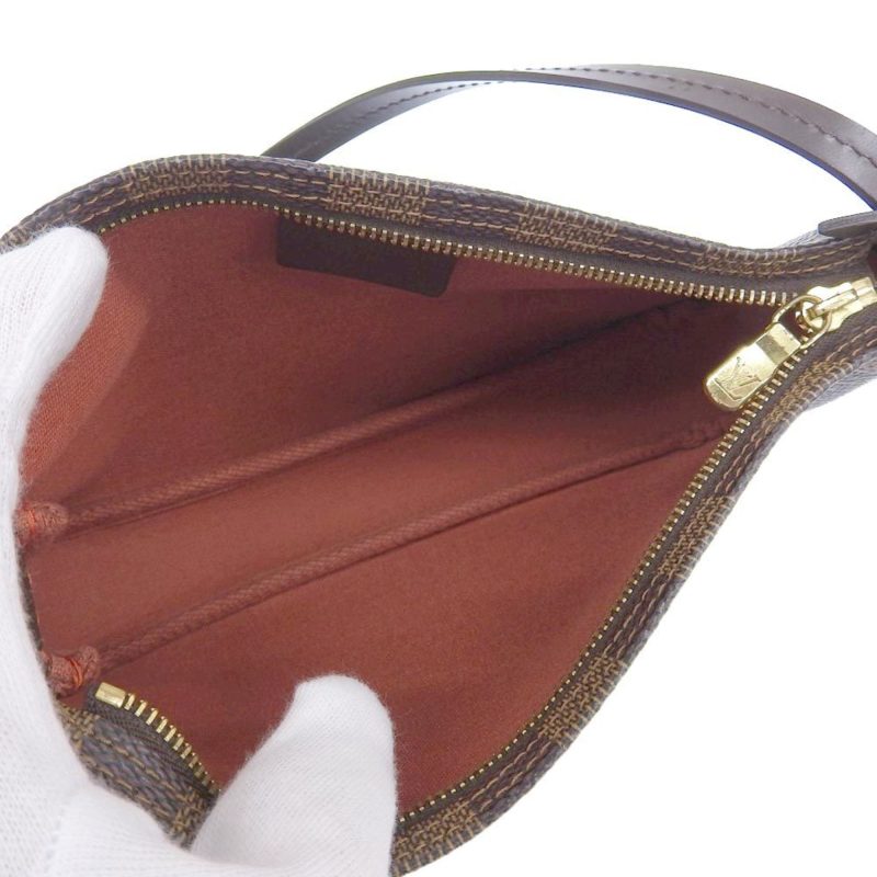 LOUIS VUITTON Damier Navona Pouch Ebene N51983 - Logoexplore - Image 6
