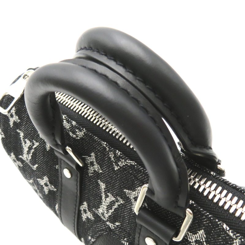 LOUIS VUITTON Drip Keepall XS Black Monogram denim denim leather M81010 - Logoexplore - Image 5