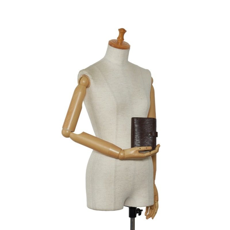LOUIS VUITTON Epi Agenda PM Notebook Cover Book R2005D Mocha Brown Leather Ladies - Logoexplore - Image 9