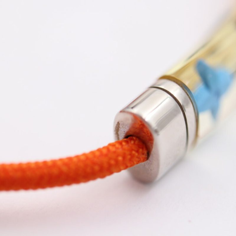 LOUIS VUITTON Bracelet LV Inclusion M69455 Nylon Cord x Resin Orange Silver Hardware Monogram - Logoexplore - Image 3