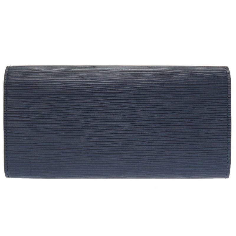 Louis Vuitton Epi Portefeuille Emily M60854 Leather Andigo Blue Long Wallet - Logoexplore - Image 2