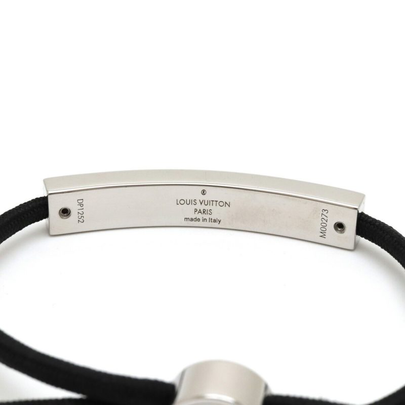 LOUIS VUITTON Bracelet LV Space Plate Metal Noir Black M00273 - Logoexplore - Image 5