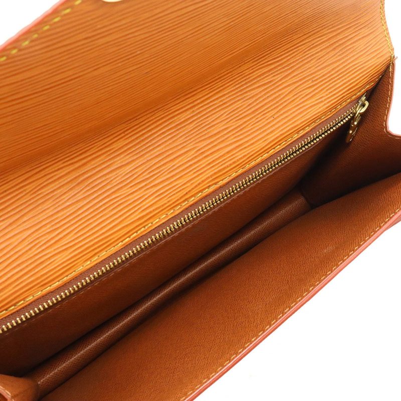 LOUIS VUITTON Epi Serie Dragonne Second Bag Clutch Leather Zipang Gold Key Missing M52618 - Logoexplore - Image 5