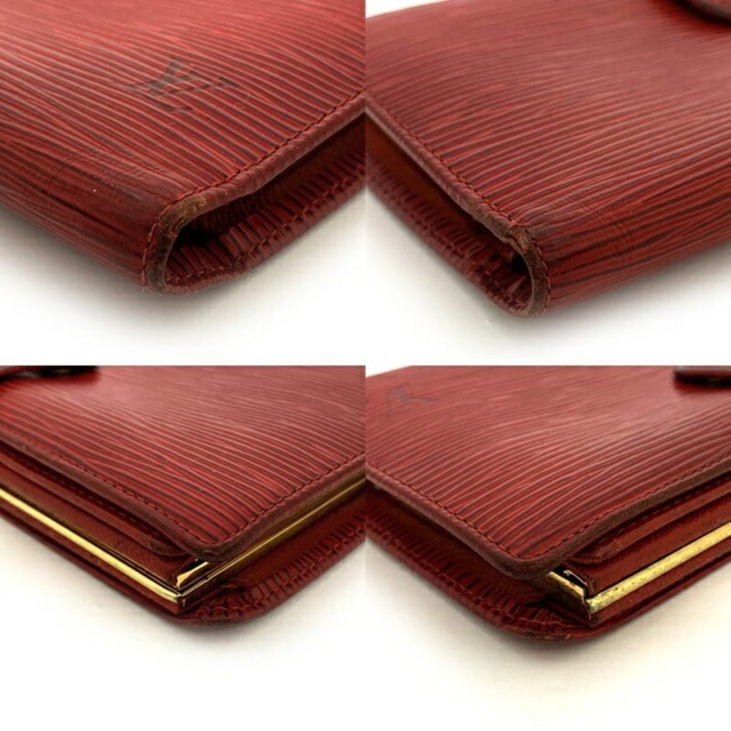 Louis Vuitton Continental Vienois Castilian Red Epi M63257 Gamaguchi Long Wallet Leather MI0032 LOUIS VUITTON Ladies - Logoexplore - Image 8