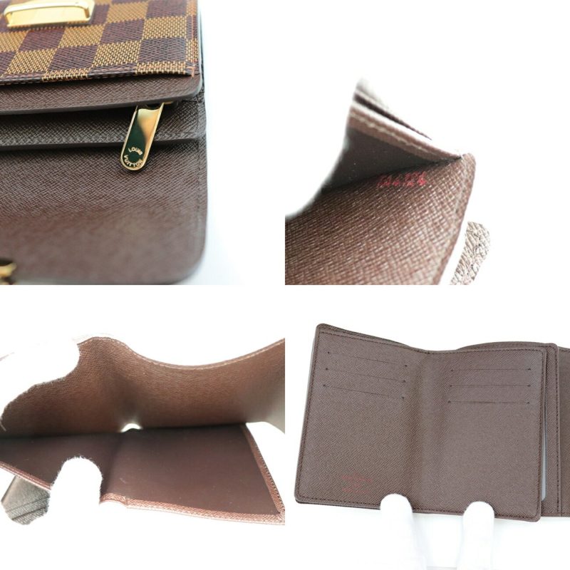 Louis Vuitton Damier Women's Damier Canvas Wallet (tri-fold) Brown - Logoexplore - Image 9
