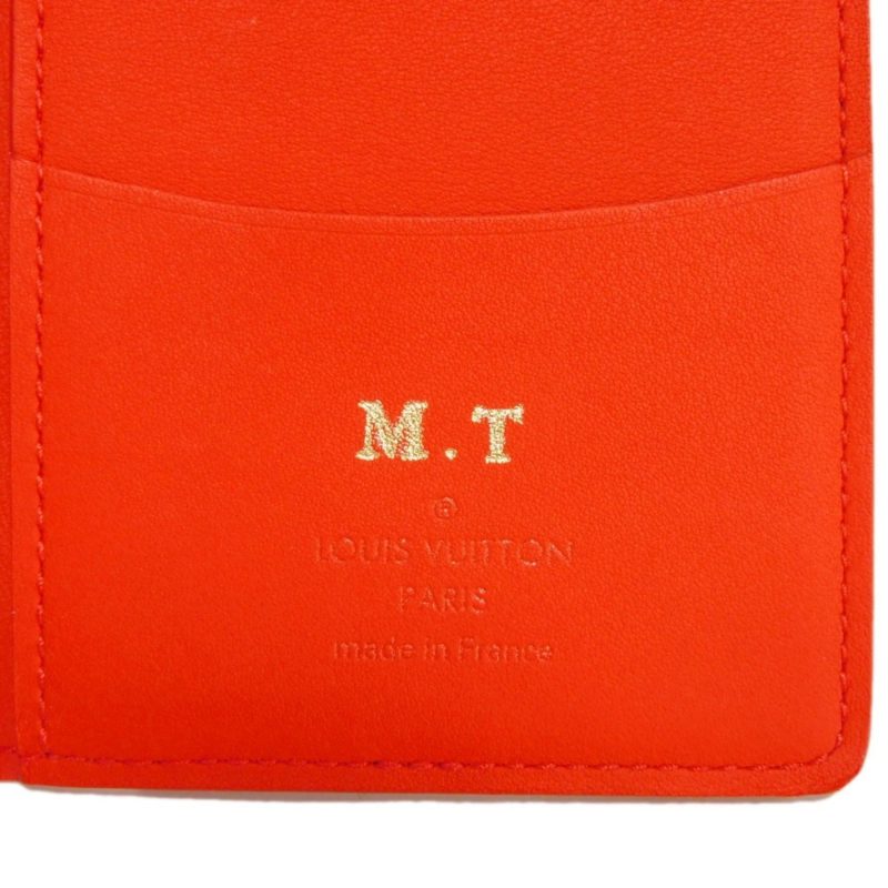 LOUIS VUITTON Card Case Organizer de Poche Logo Red Old Model Pass Damier Infini Fusion N63013 Men's - Logoexplore - Image 6