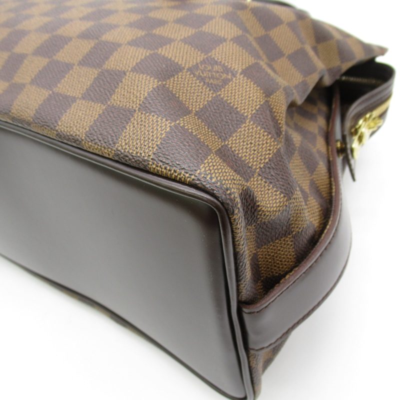 LOUIS VUITTON Chelsea Tote Bag Brown Ebene Damier PVC coated canvas N51119 - Logoexplore - Image 8