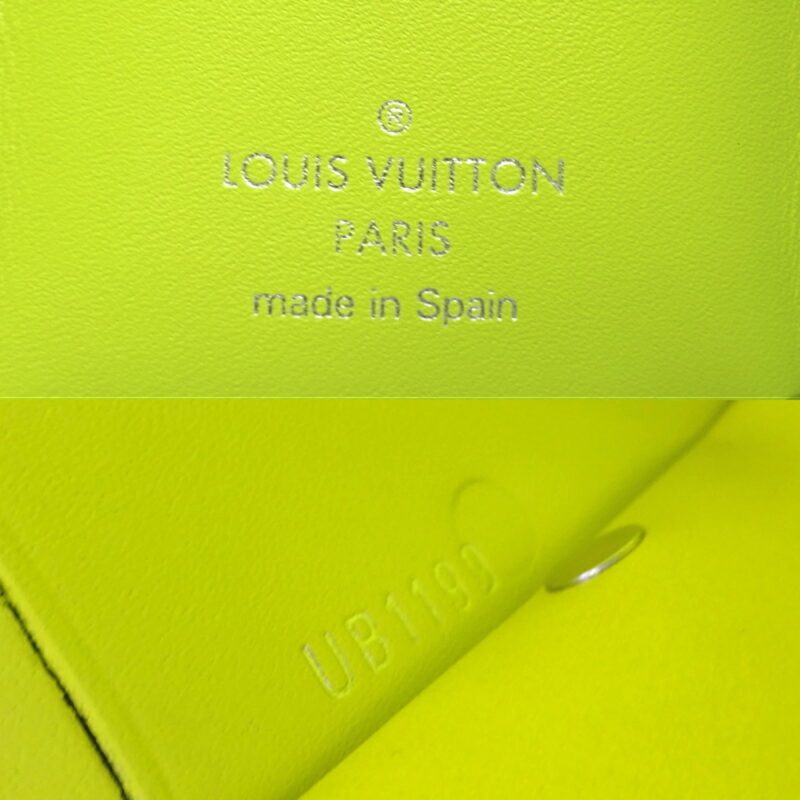 LOUIS VUITTON Discovery Women's/Men's Tri-fold Wallet M67629 Taigarama Jaune [Yellow] - Logoexplore - Image 6