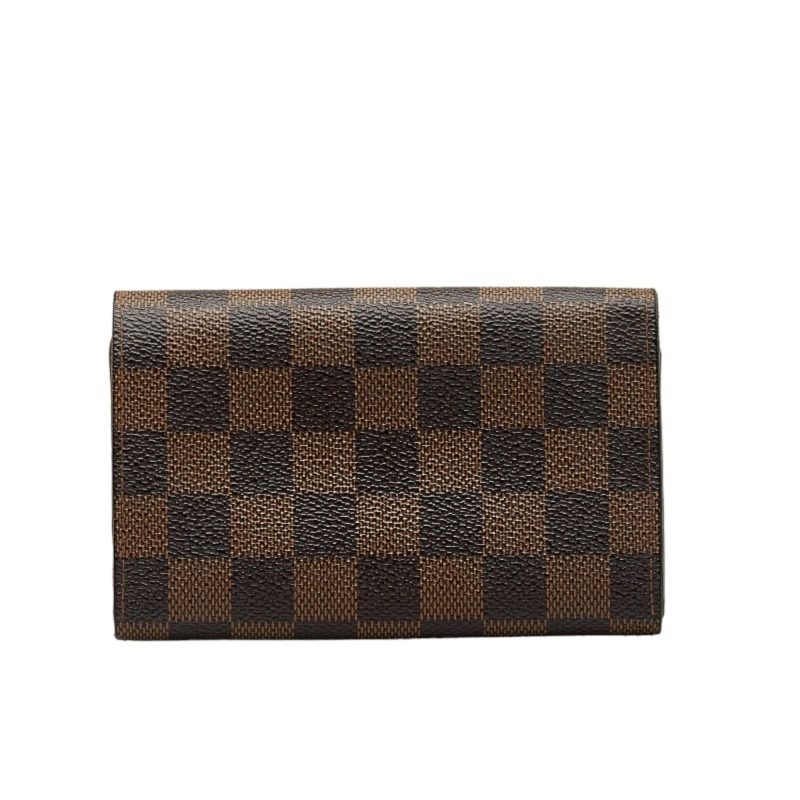 LOUIS VUITTON Damier Portomone Vietresor Bifold Wallet N61730 Brown PVC Leather Women's - Logoexplore - Image 3