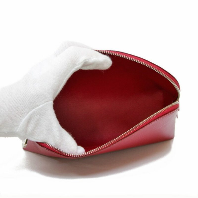 LOUIS VUITTON Epi Pochette Tick Leather Fuchsia Engine Makeup Pouch Louis Vuitton Women's Men's - Logoexplore - Image 5