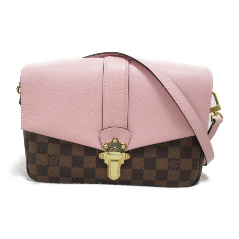 LOUIS VUITTON Clapton Shoulder Bag Pink Magnolia Damier PVC coated canvas N44244 - Logoexplore