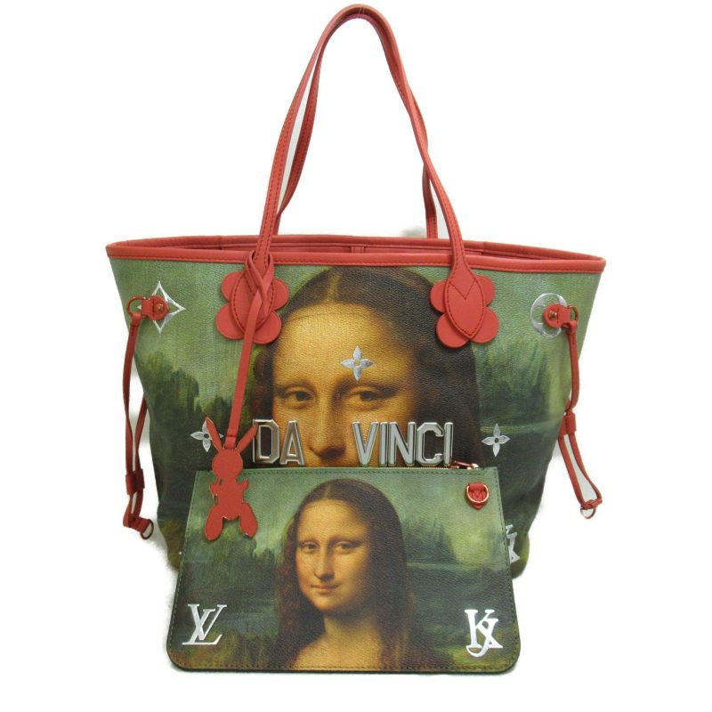 LOUIS VUITTON Da Vinci Neverfull MM Pink Masters collection PVC coated canvas M43373 - Logoexplore
