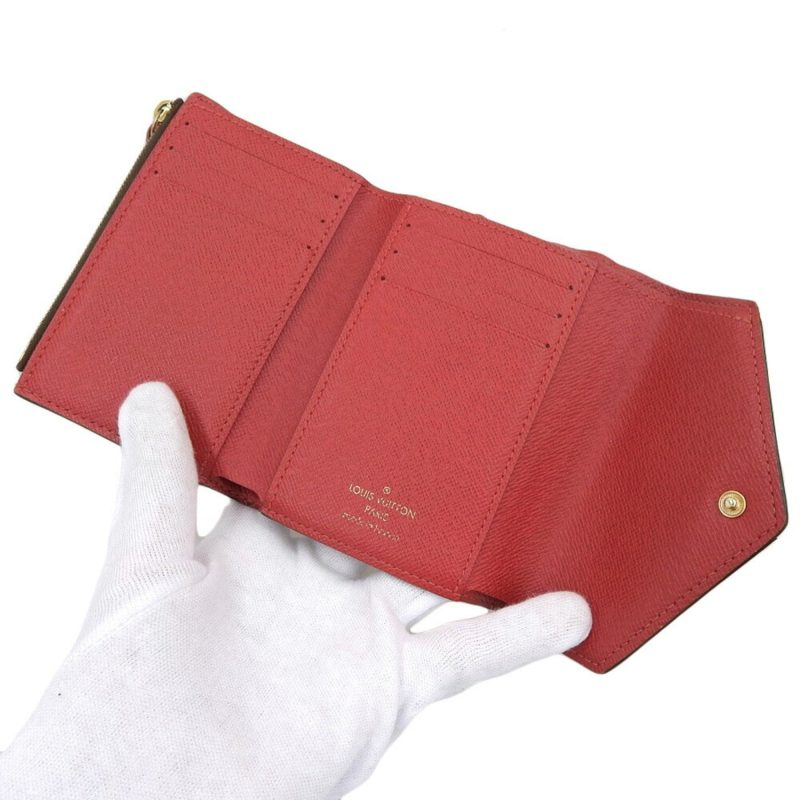 LOUIS VUITTON Damier Portefeuille Victorine Trifold Wallet Ebene N41659 - Logoexplore - Image 3