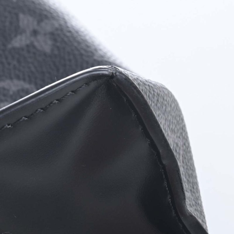 LOUIS VUITTON Eclipse Pochette Voyage MM Clutch Bag Pouch M61692 Black Men's - Logoexplore - Image 8