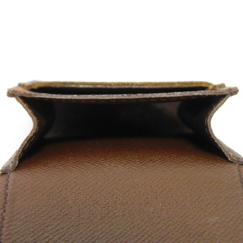 LOUIS VUITTON Cigarette Case Etuit Logo Brown Flap Type Damier Ebene N63024 Men's Women's - Logoexplore - Image 7