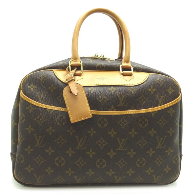 LOUIS VUITTON Deauville [Bowling Vanity] Women's Handbag M47270 Monogram Ebene [Brown] - Logoexplore